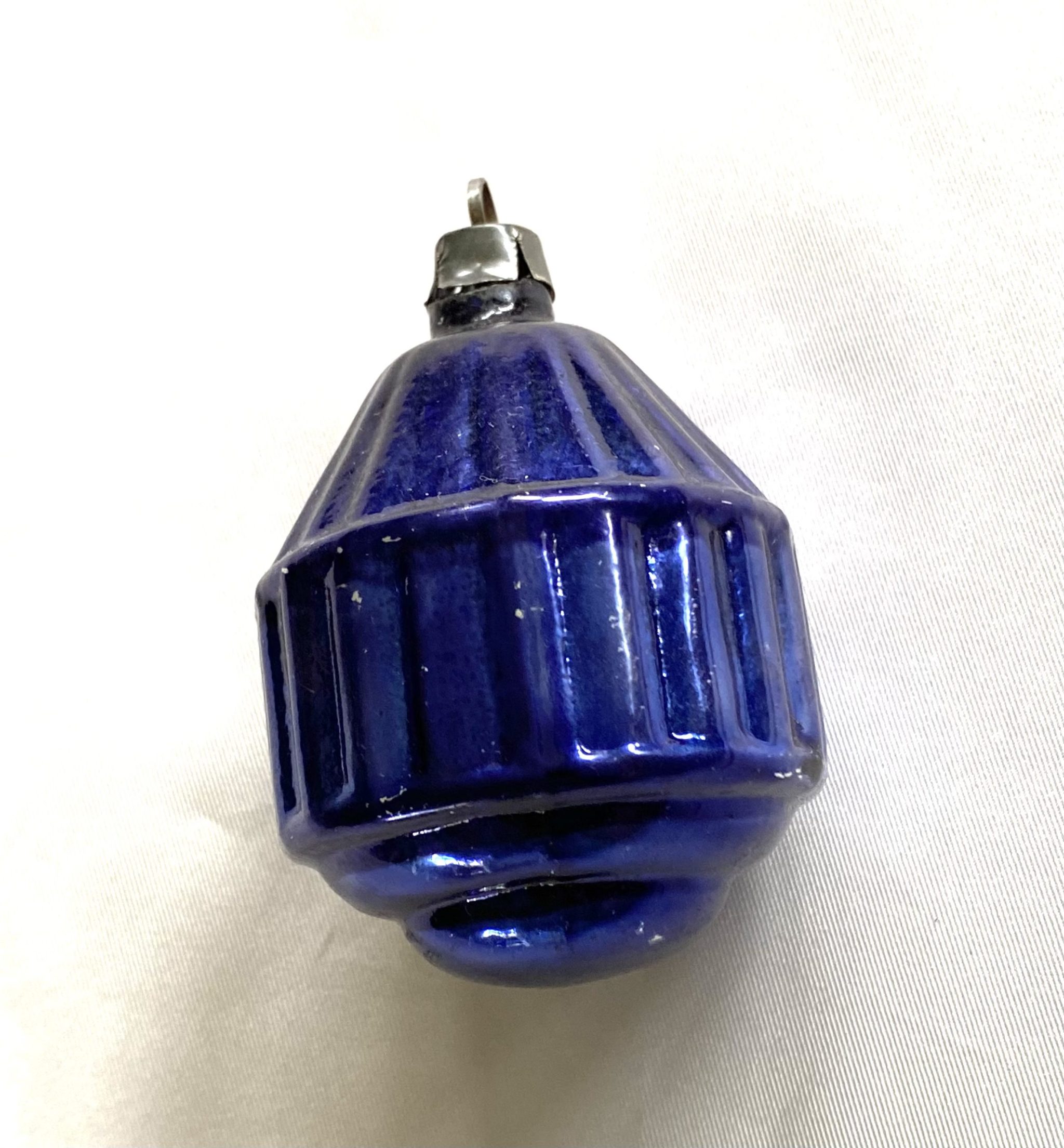 Vintage Corning Glass Christmas Ornament Carousel Lantern, American US of A Prewar Ornament