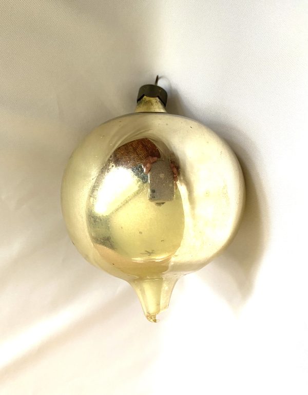 Vintage Heim Glass Christmas Ornament Large USA Prewar Ornament US of A - Image 2