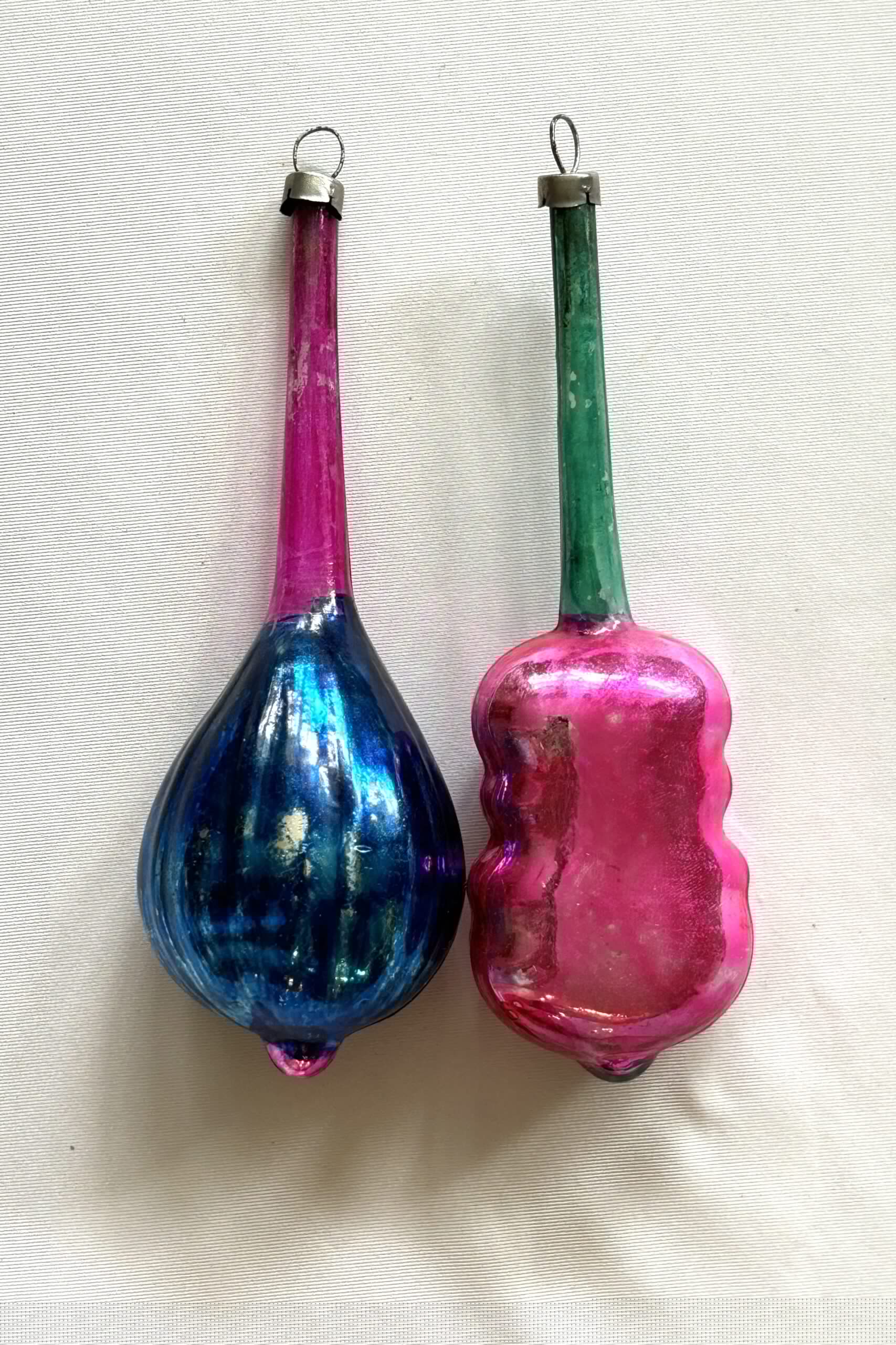Vintage Glass Ornaments Cello Lute Musician Gift Musical Instruments Christmas Ornaments - Image 2