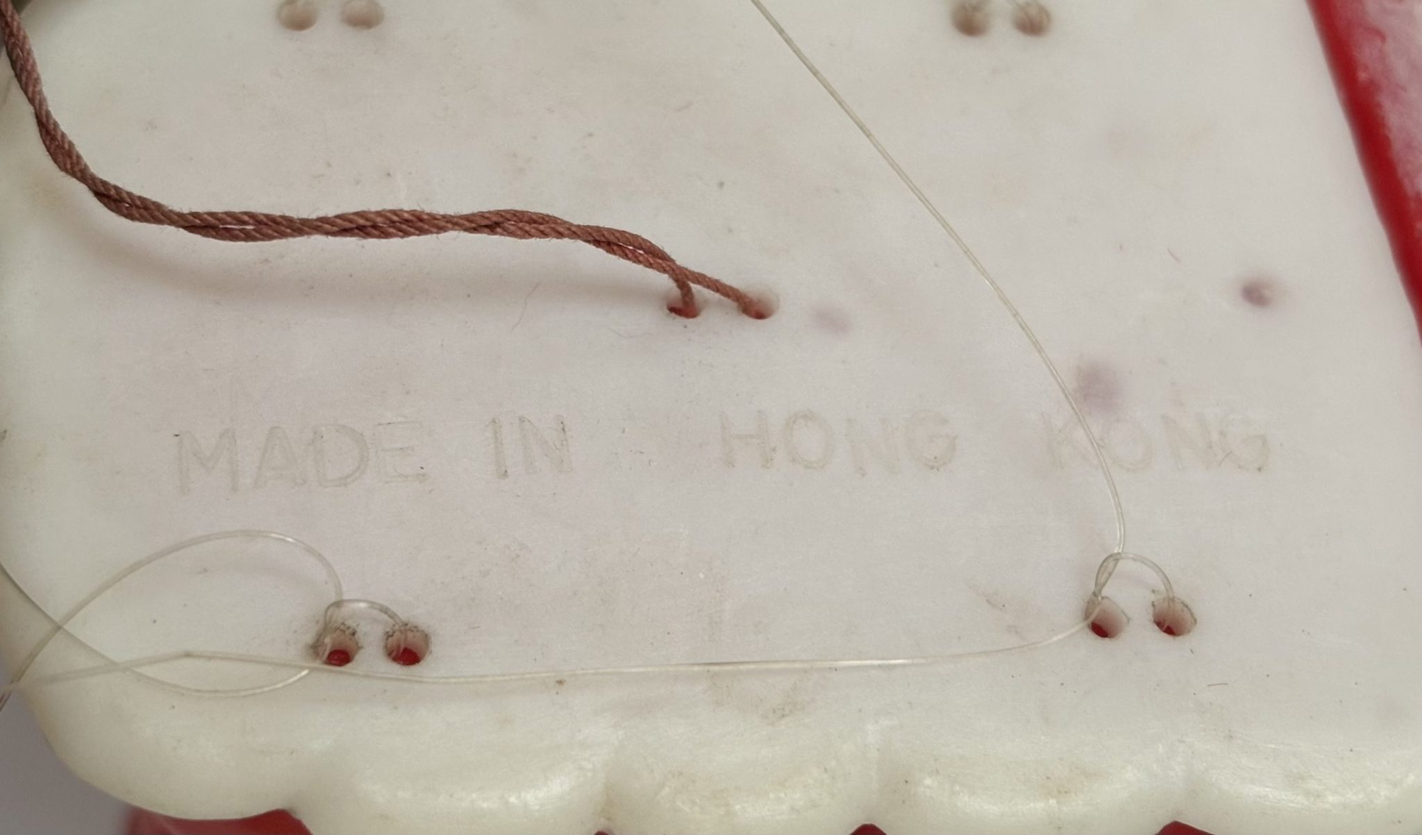 Vintage Christmas Santa in Sleigh Wind Chimes Retro Plastic Red Boot MCM Christmas Decorations - Image 6