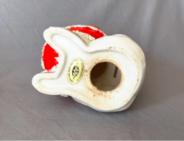 Vintage Spaghetti Santa Bank Japan Ceramic Santa with Bell, 1950s Christmas Decor - Image 7
