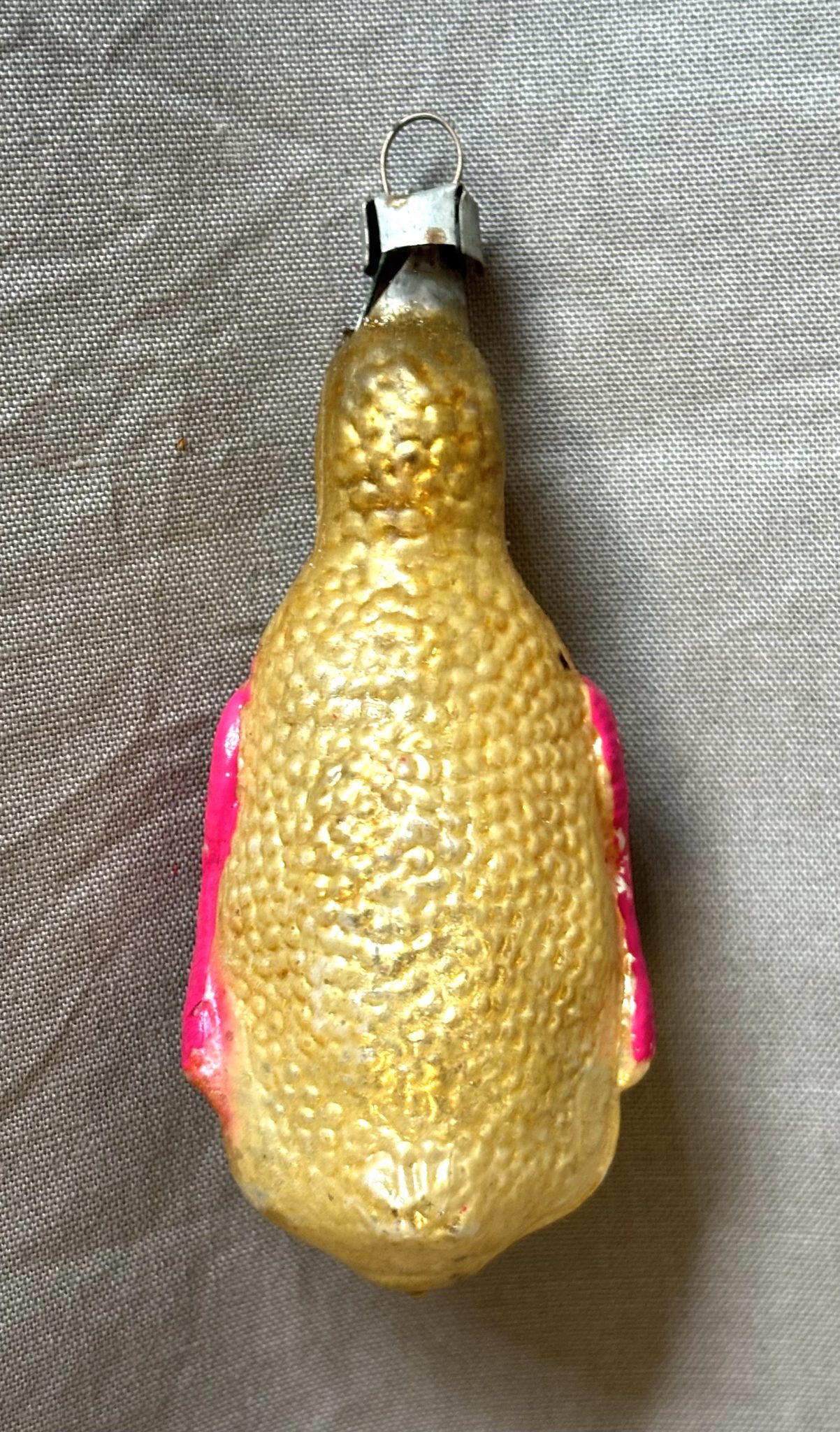 1920s Antique Figural Glass Ornament Penguin German Blown Glass Christmas Ornament As-Is - Image 3
