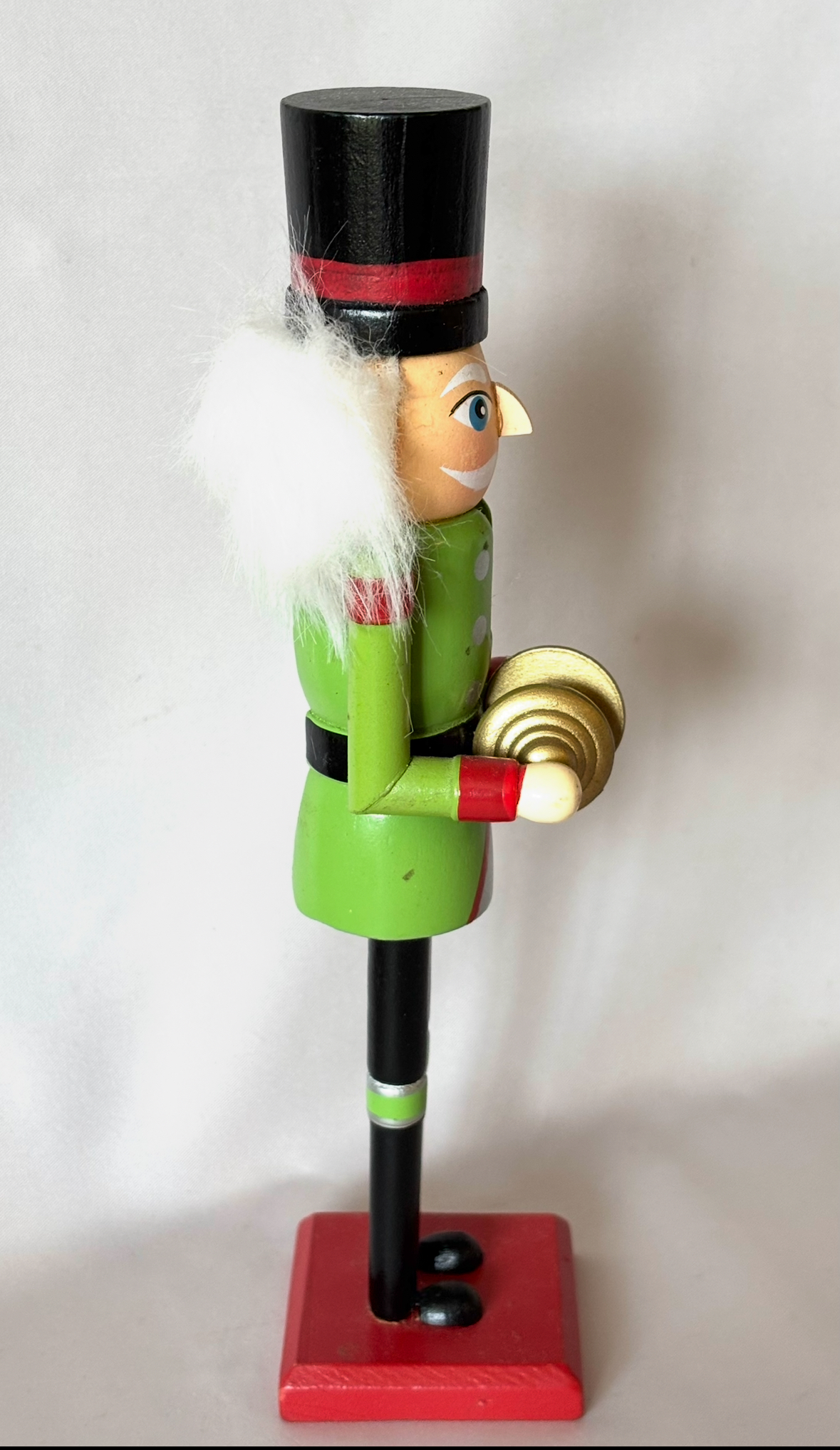 Vintage Wood Nutcracker Soldier Musician Erzgebirge Germany Wooden Christmas Decoration - Image 5