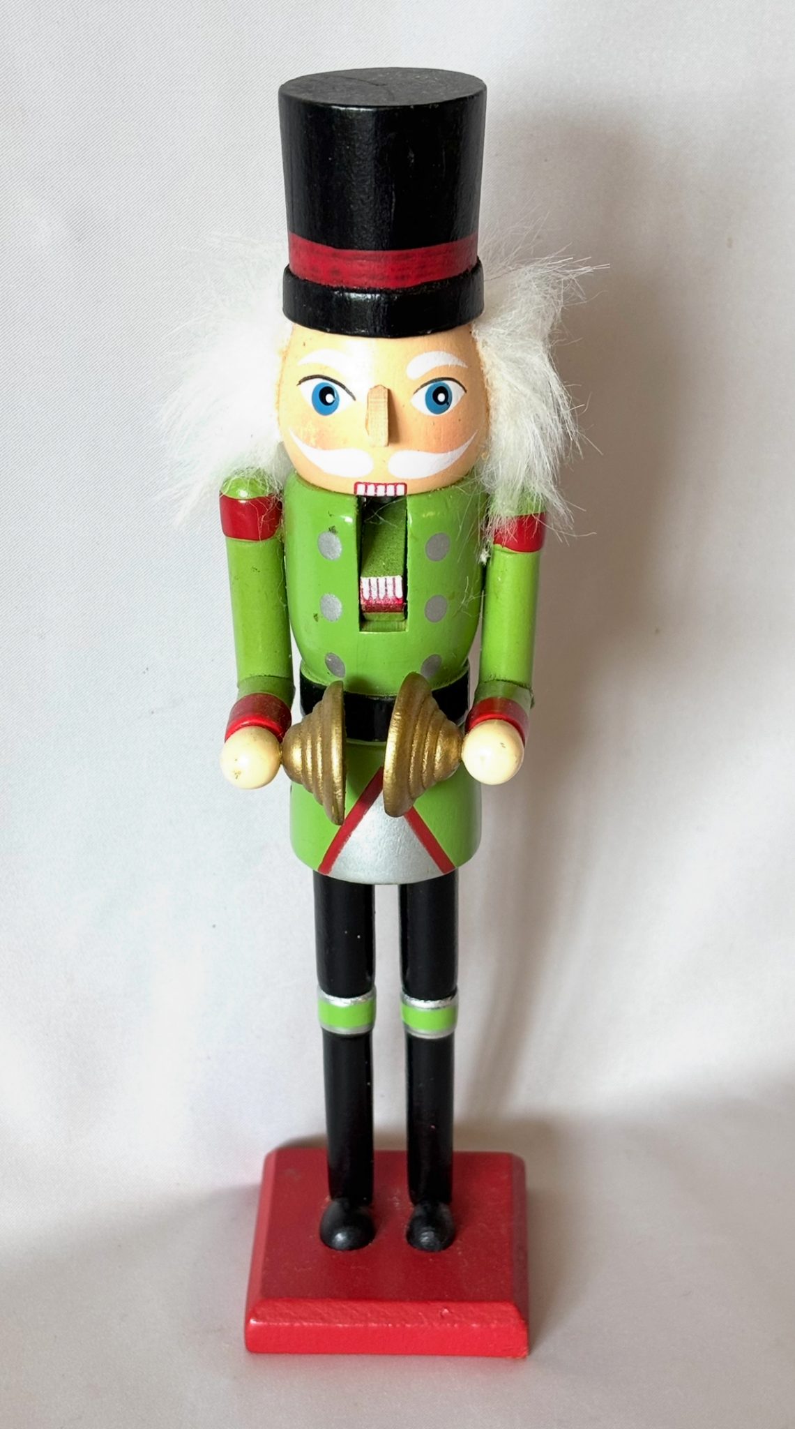 Vintage Wood Nutcracker Soldier Musician Erzgebirge Germany Wooden Christmas Decoration - Image 2
