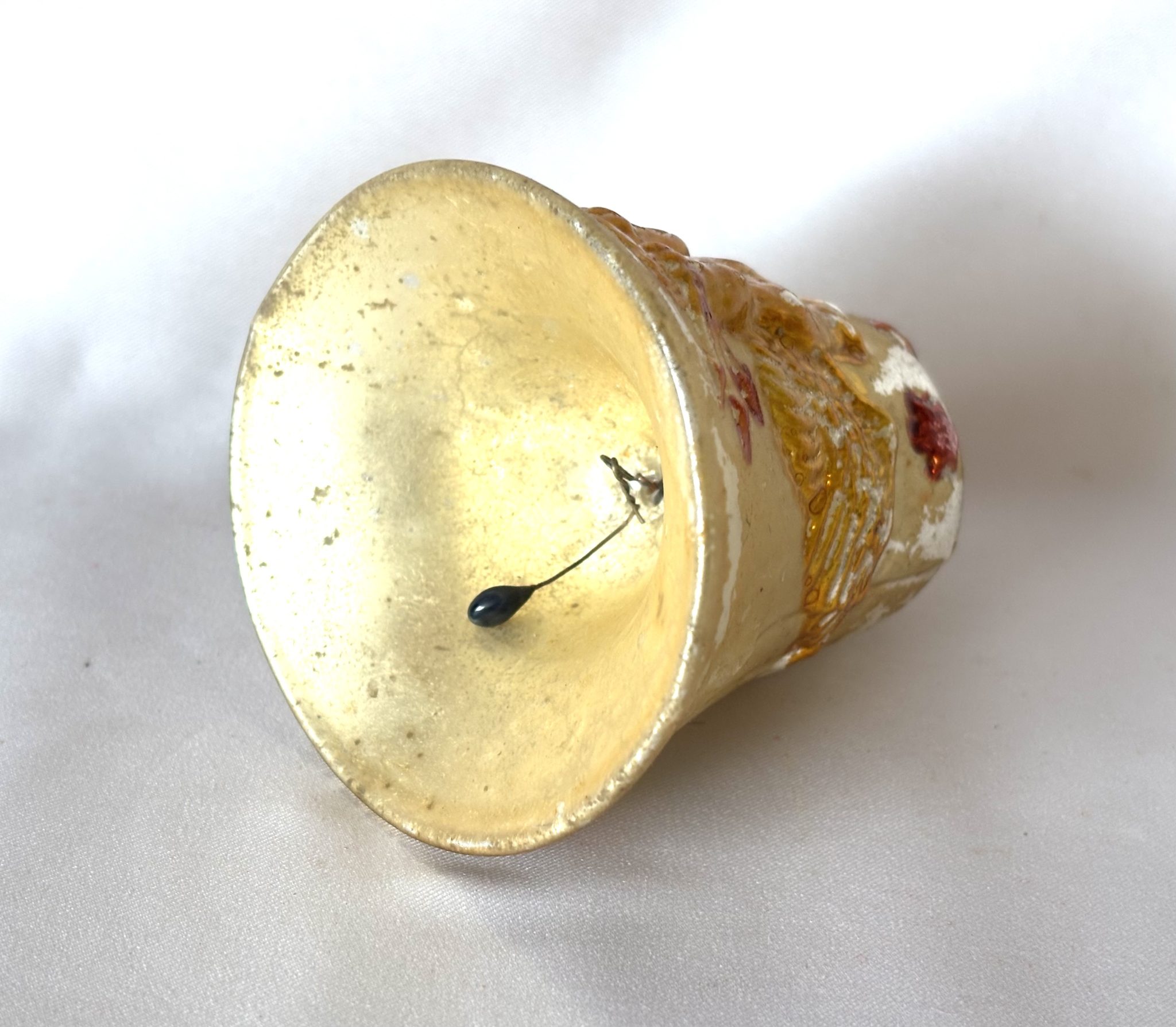 1900s Antique German Patriotic Glass Ornament Eagle Flags Stars Embossed Christmas Ornament - Image 8