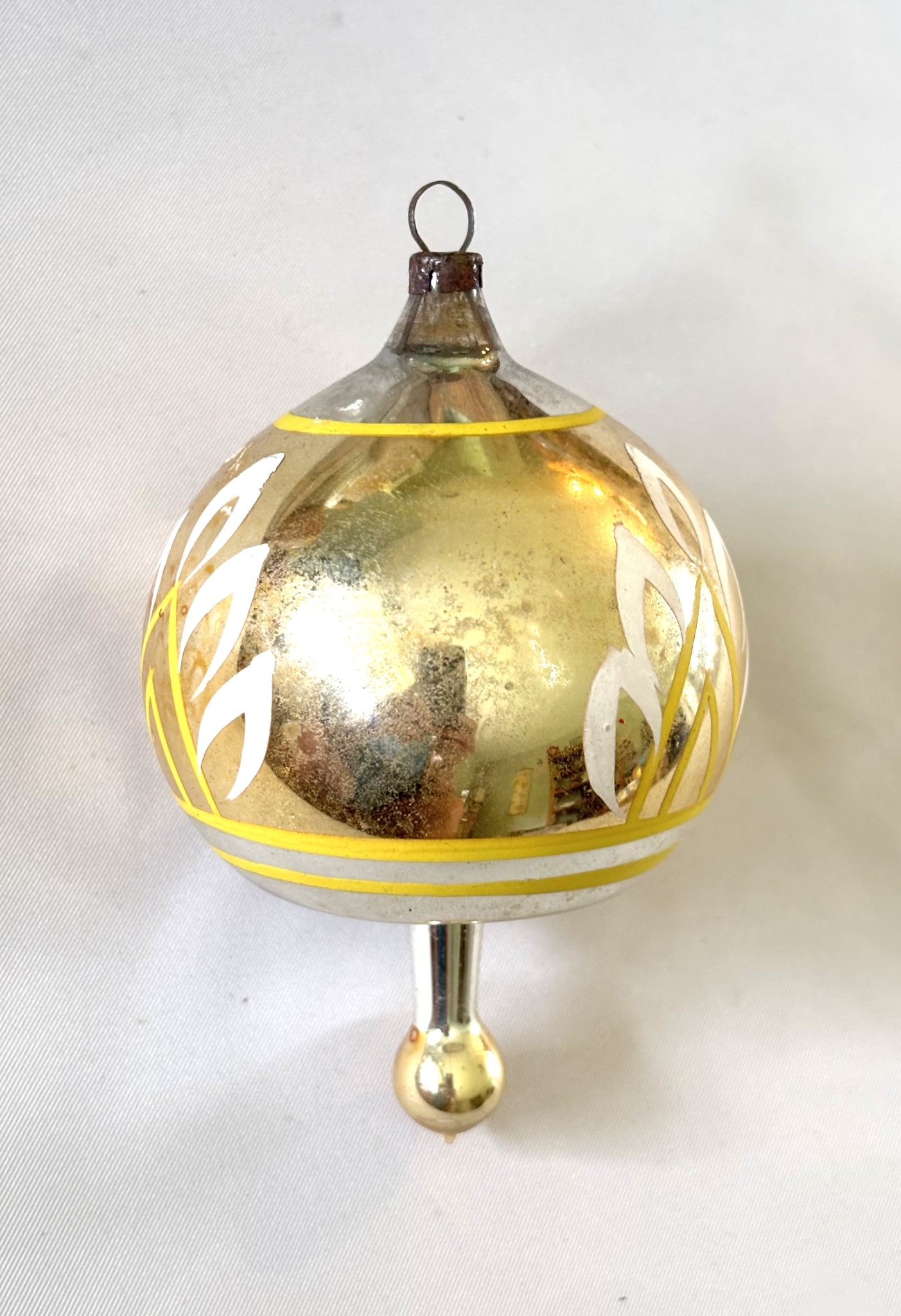 Large German Glass Ornament Jumbo 4" Balloon Parachute Christmas Ornament - Image 7